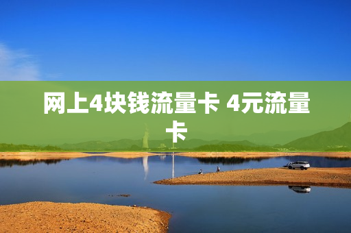 网上4块钱流量卡 4元流量卡