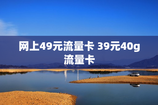 网上49元流量卡 39元40g流量卡