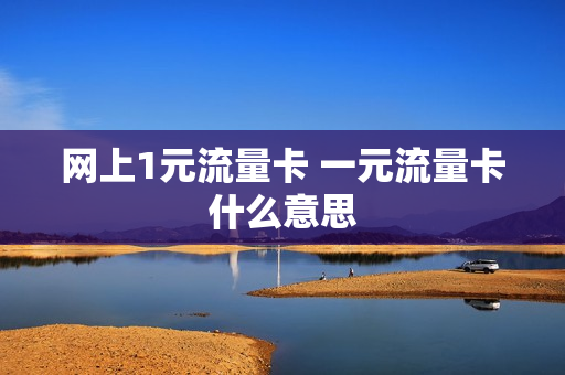 网上1元流量卡 一元流量卡什么意思
