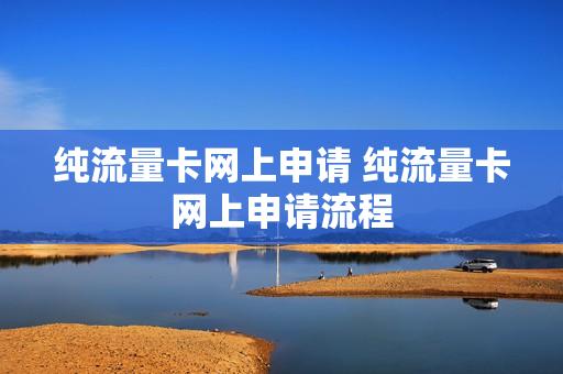纯流量卡网上申请 纯流量卡网上申请流程