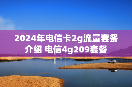 2024年电信卡2g流量套餐介绍 电信4g209套餐