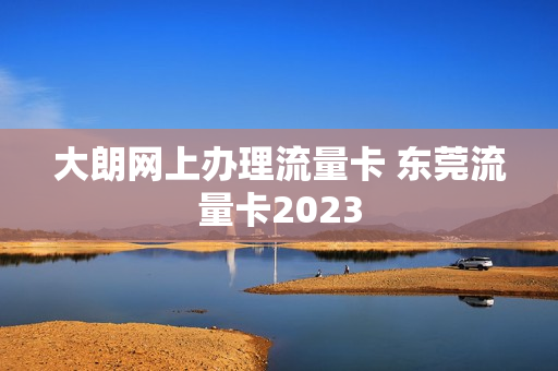 大朗网上办理流量卡 东莞流量卡2023