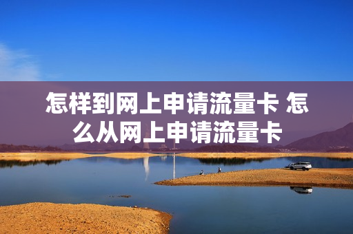怎样到网上申请流量卡 怎么从网上申请流量卡
