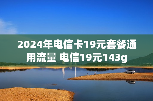 2024年电信卡19元套餐通用流量 电信19元143g