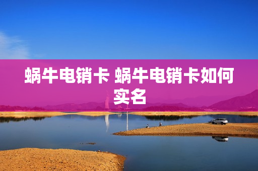 蜗牛电销卡 蜗牛电销卡如何实名