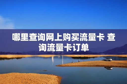 哪里查询网上购买流量卡 查询流量卡订单