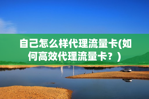 自己怎么样代理流量卡(如何高效代理流量卡？)