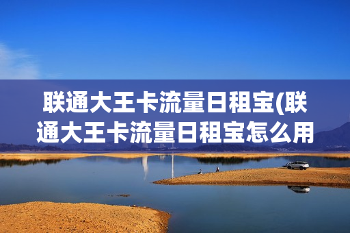 联通大王卡流量日租宝(联通大王卡流量日租宝怎么用？详细教程分享！)
