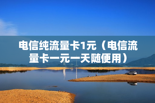 电信纯流量卡1元（电信流量卡一元一天随便用）
