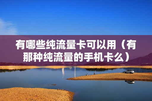 有哪些纯流量卡可以用（有那种纯流量的手机卡么）