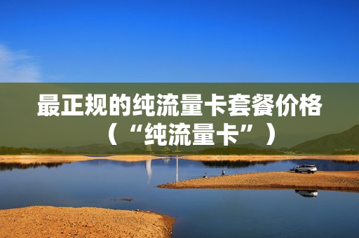 最正规的纯流量卡套餐价格（“纯流量卡”）