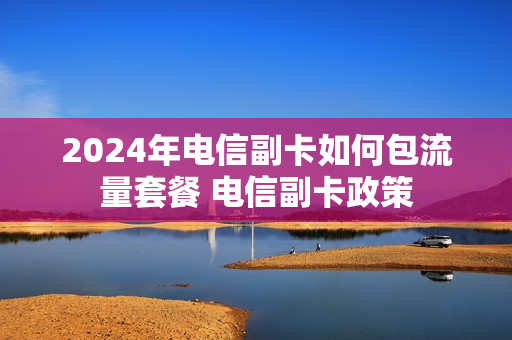 2024年电信副卡如何包流量套餐 电信副卡政策