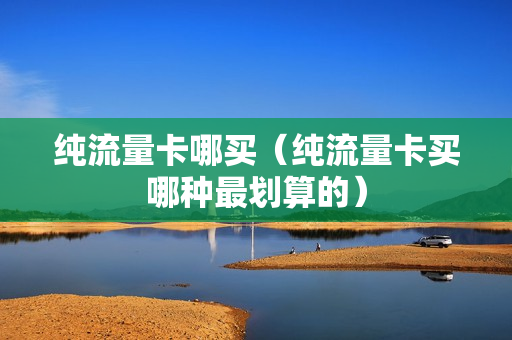 纯流量卡哪买（纯流量卡买哪种最划算的）