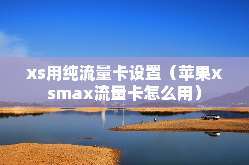 xs用纯流量卡设置（苹果xsmax流量卡怎么用）