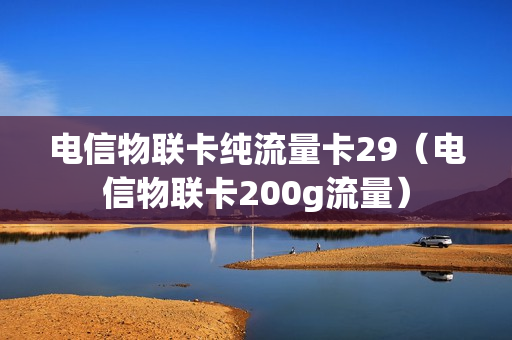 电信物联卡纯流量卡29（电信物联卡200g流量）