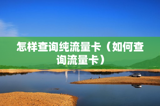 怎样查询纯流量卡（如何查询流量卡）