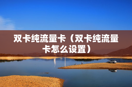 双卡纯流量卡（双卡纯流量卡怎么设置）