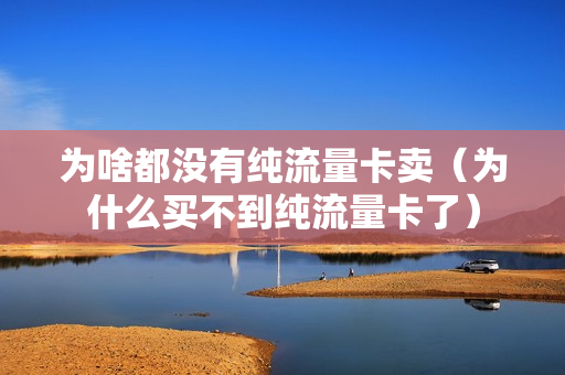 为啥都没有纯流量卡卖（为什么买不到纯流量卡了）