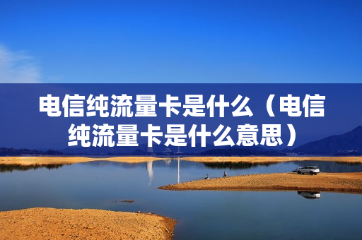 电信纯流量卡是什么（电信纯流量卡是什么意思）