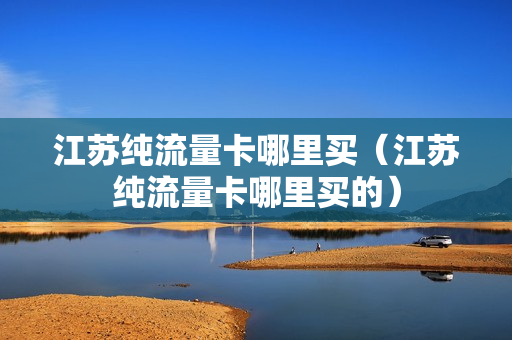 江苏纯流量卡哪里买（江苏纯流量卡哪里买的）