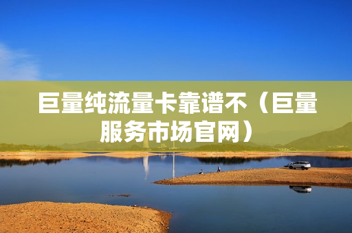 巨量纯流量卡靠谱不（巨量服务市场官网）