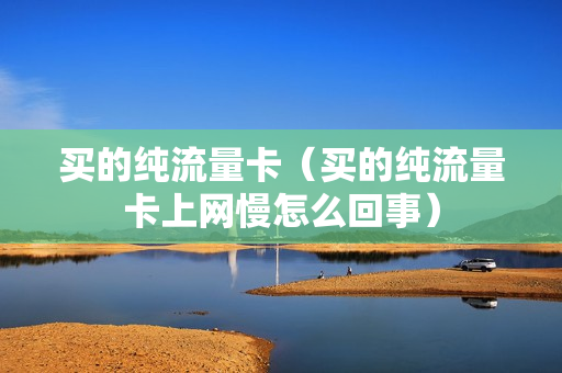 买的纯流量卡（买的纯流量卡上网慢怎么回事）