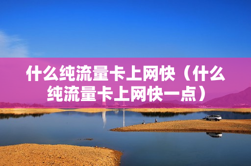 什么纯流量卡上网快（什么纯流量卡上网快一点）