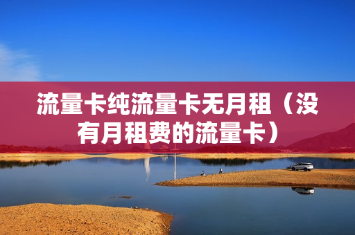 流量卡纯流量卡无月租（没有月租费的流量卡）