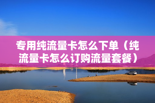 专用纯流量卡怎么下单（纯流量卡怎么订购流量套餐）