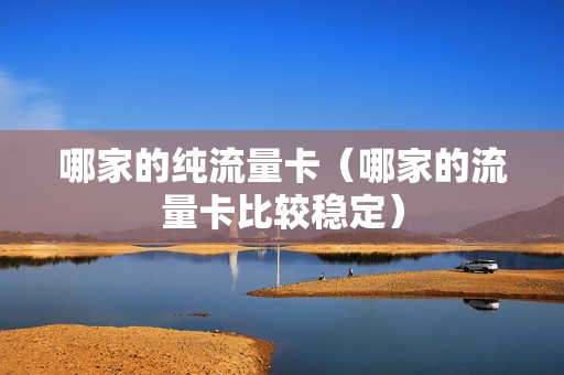 哪家的纯流量卡（哪家的流量卡比较稳定）