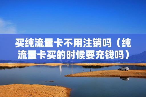 买纯流量卡不用注销吗（纯流量卡买的时候要充钱吗）