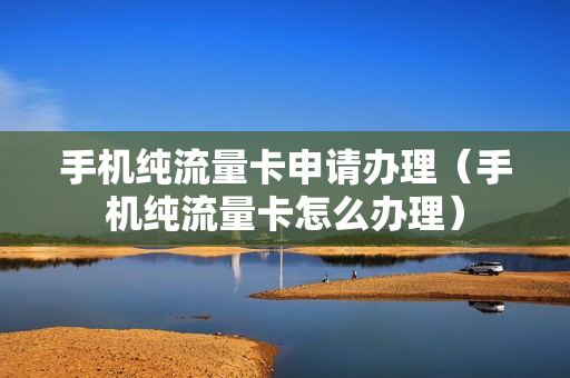 手机纯流量卡申请办理（手机纯流量卡怎么办理）
