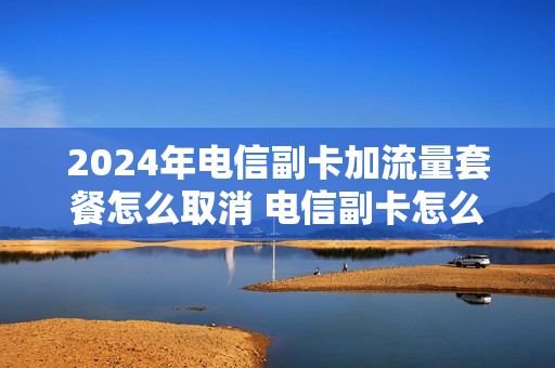 2024年电信副卡加流量套餐怎么取消 电信副卡怎么取消套餐业务