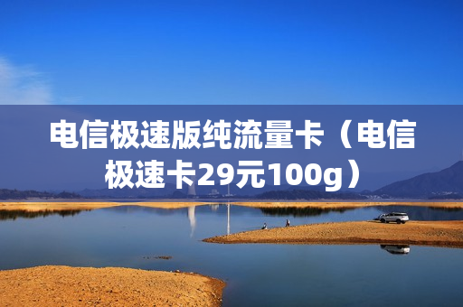 电信极速版纯流量卡（电信极速卡29元100g）
