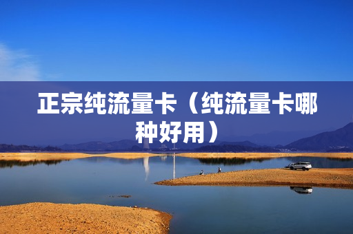 正宗纯流量卡（纯流量卡哪种好用）