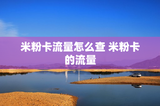 米粉卡流量怎么查 米粉卡的流量
