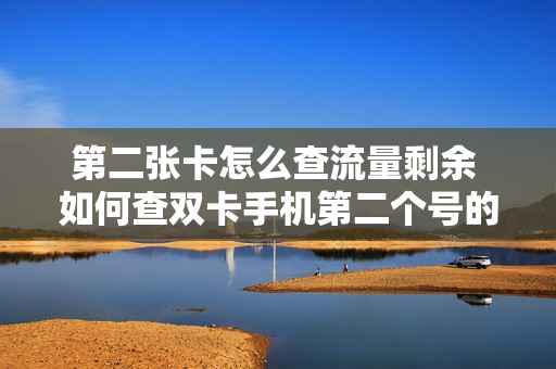 第二张卡怎么查流量剩余 如何查双卡手机第二个号的流量和话费