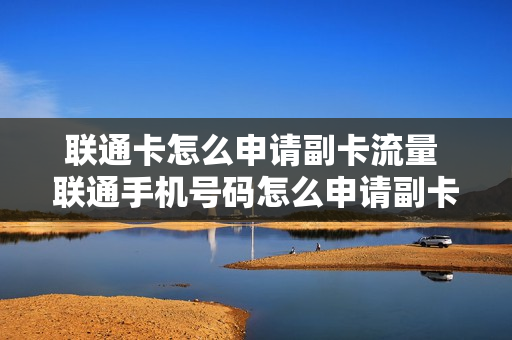 联通卡怎么申请副卡流量 联通手机号码怎么申请副卡