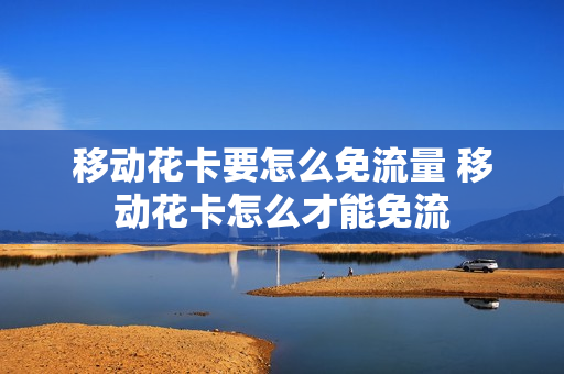 移动花卡要怎么免流量 移动花卡怎么才能免流