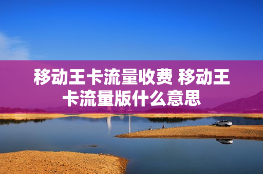 移动王卡流量收费 移动王卡流量版什么意思