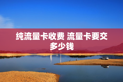 纯流量卡收费 流量卡要交多少钱
