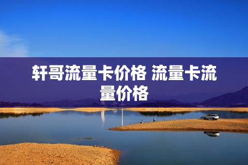 轩哥流量卡价格 流量卡流量价格