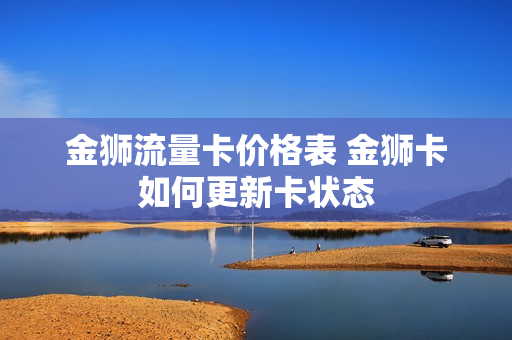 金狮流量卡价格表 金狮卡如何更新卡状态