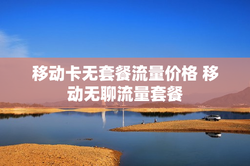 移动卡无套餐流量价格 移动无聊流量套餐