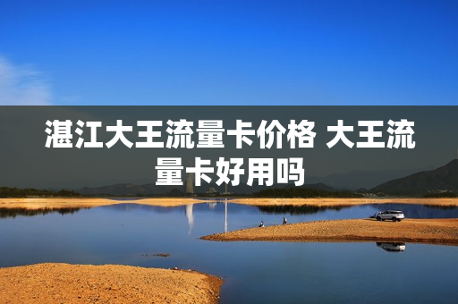 湛江大王流量卡价格 大王流量卡好用吗