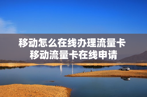 移动怎么在线办理流量卡 移动流量卡在线申请