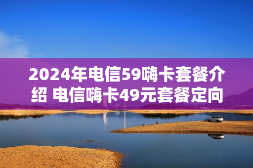 2024年电信59嗨卡套餐介绍 电信嗨卡49元套餐定向流量应用