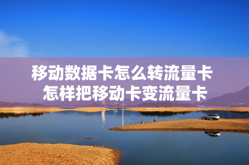 移动数据卡怎么转流量卡 怎样把移动卡变流量卡