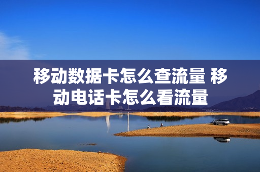 移动数据卡怎么查流量 移动电话卡怎么看流量