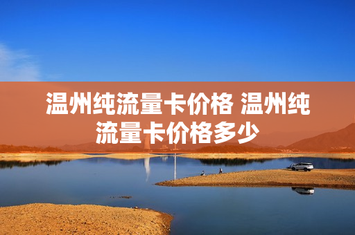 温州纯流量卡价格 温州纯流量卡价格多少